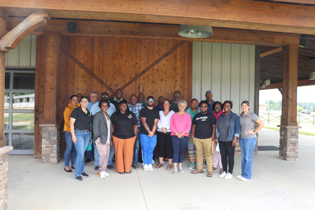 Participants of the Surviving Disasters through Risk Management Preparation and Best Practices training pose for a photo during their two-day training in Cordova, Tennessee, April 30 -May 1.